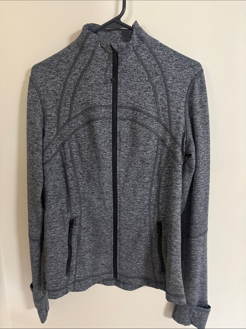 lululemon athletica Heathered Grey Full-Zip Utility Jacket